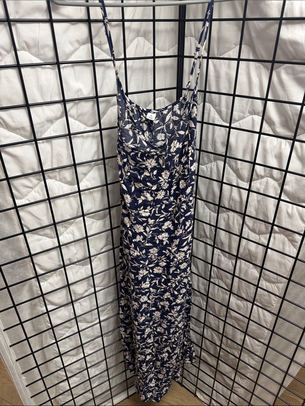 Old Navy Navy and White Floral Maxi Dress